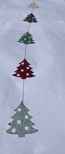 Ornements suspendus en papier de conception faite à la main pour la fête de Noël Décorations de haute qualité Utiliser des ornements suspendus de Noël personnalisés - Product Image 4