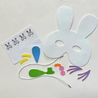 Offres Spéciales bricolage créatif lapin de Pâques masque enfants passe-temps ornement-EVA mousse Festival fête Costume pour faire et jouer