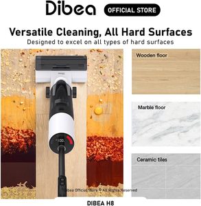 Aspirateur et laveur de sols <span class=keywords><strong>DIBEA</strong></span> H8 tout-en-un pour carrelage, marbre et parquet - Product Image 6