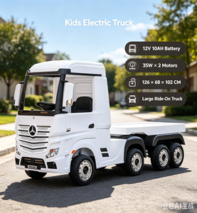 WDHL358 Nuovissimo <span class=keywords><strong>Camion</strong></span> Giocattolo Elettrico per Bambini, Auto <span class=keywords><strong>con</strong></span> Batteria 12V e Telecomando, Modello Mercedes Benz Autorizzato - Product Image 1