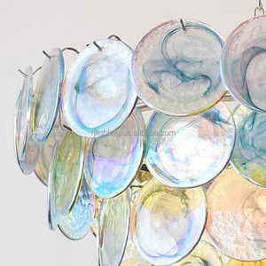 <span class=keywords><strong>Lampadari</strong></span> moderni in metallo per ristorante a soffitto che appendono per l'illuminazione di decorazioni per la casa in vetro colorato arte lampadario camera da letto per <span class=keywords><strong>bambini</strong></span> - Product Image 6