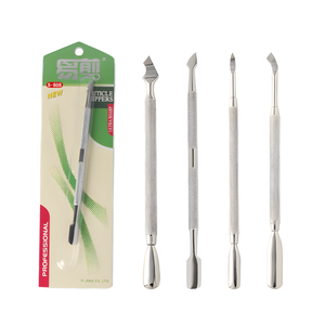 Coupe-ongles professionnel double face en acier inoxydable, meilleur repousse-cuticules pour le nail art et l'élimination des peaux mortes en salon - Nouveauté pour les ongles - Product Image 1