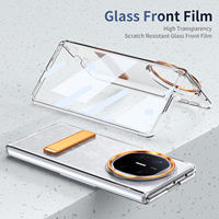Étui Huawei Mate X6 X5 X3 XT Ultimate en alliage d'aluminium, support, coque de protection antichoc, coque transparente en PC rigide pour pliage triple