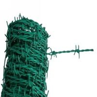 Rouleau de clôture en fil de fer barbelé galvanisé à double brin bwg 14 bobine de fil de fer barbelé pour une sécurité accrue