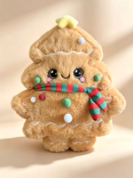 Ensemble de poupées en peluche Bonhomme de pain d'épices de Noël en coton, dessin animé, 31-50 cm, mignon, cadeau de vacances, oreiller de chevet
