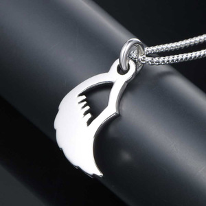 <b>Titanium</b> Steel Angel Wing Pendant Necklace Fashion Punk Style Geometric Design Gift Jewelry SP679 - Product Image 4