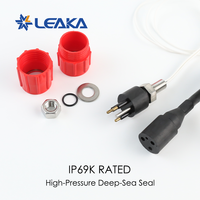 Conector Subacuático Circular Estándar IP69, Conjunto de Cable y Receptáculo Macho-Hembra de 3 Pines Subconn, 600V 10A, para ROV ROTV