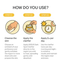 Crème Correctrice Anti-Taches ADEUS 10X pour le Visage et le Corps, Éclaircissante pour les Aisselles, le Bikini, les Genoux, les Coudes et les Zones Intimes