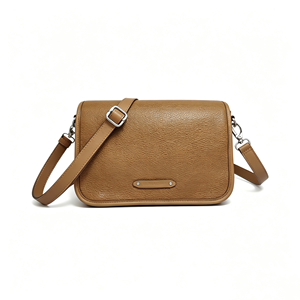 Retro Pebbled Texture Shoulder Bag Adjustable Strap Silver Buckle Multi Pocket Daily Casual Single Shoulder <b>Purse</b> - Product Image 1