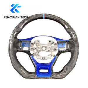 Volant en fibre de carbone, cuir, compatible avec <span class=keywords><strong>Kia</strong></span> <span class=keywords><strong>Sportage</strong></span> Seltos K4 Sorento Carnival Telluride K5 EV6, pièces de modification intérieure - Product Image 2