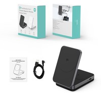 Werksverkauf Qi2 15W Magnetic Wireless Charger 2 in 1 Schnell ladestation Faltbarer Ständer für iPhone