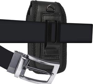 Étui universel en nylon et cuir avec clip ceinture, porte-cartes et pochette de transport pour iPhone 16 15 Pro Max - Product Image 5