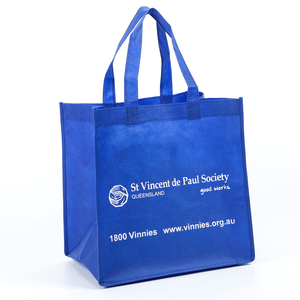 Biểu Tượng Tùy Chỉnh Thân Thiện Với Môi Màu Xanh Không Dệt Mua Sắm Túi Xách Có Thể Gập Lại Bền Không Thấm Nước Không Dệt Tote Túi Cho Các Sự Kiện Kinh Doanh - Product Image 2