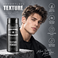 Bedak Penata Rambut Private Label untuk Pria, Bedak Tekstur Rambut Penambah Volume, Pengangkat Akar Rambut, Hasil Matte Alami dengan Botol Shaker