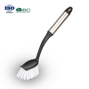 Cepillo para platos de acero inoxidable para cocina doméstica con mango, cepillo para fregar ollas, cepillo para limpiar, cepillo de limpieza - Product Image 1