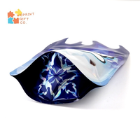 Sac en mylar personnalisé imprimé de logo pour le stockage de bonbons laminés scellables sacs en plastique écologique en mylar de 3.5g de nicotin à l'épreuve des enfants
