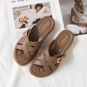 Sandalias Planas de Una Sola Tira para Mujer, Estilo Moderno y Popular en Internet, para Viajes, Playa y Aire Libre - Product Image 2