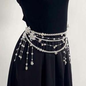 Moda brillante Rhinestone T forma Bodi cadena brillante Hip Hop circón cuerpo cadena mujer joyería - Product Image 6