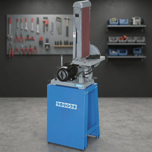 Meuleuse à bande inclinable FERVI avec moteur 230V 0,75kW, vitesse de la bande 330m/min, diamètre du disque 230mm - Product Image 2