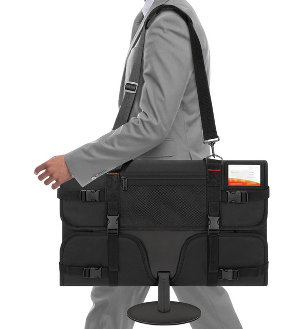 27" LCD Screen Computer Monitor Carrying Case with Protective Dust Cover Special Purpose Travel-Safe Monitor Bags