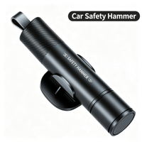 Mini marteau de sécurité 2 en 1 pour voiture, brise-vitre en acier tungstène, coupe-ceinture de sécurité caché, outil d'évacuation d'urgence portable pour véhicule
