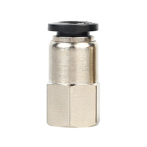 Pneumatic <b>Quick</b> <b>Connector</b> PCF Internal Thread Straight Through Design-Models PCF4-M5/6-01/8-02/10-03/12-04 - Product Image 1