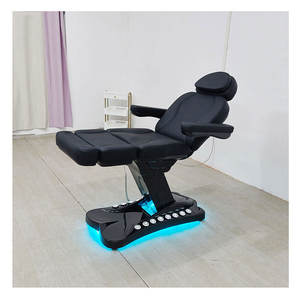 A buon mercato nero 3/4 elettrico del motore estetico reclinabile visita medica tatuaggio sedia Spa lettino di bellezza per il viso cosmetico - Product Image 3