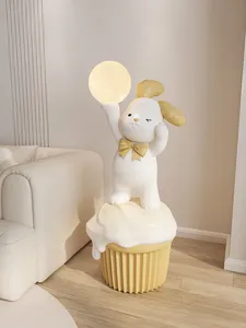 Nouvelle Sculpture de Lapin Mignon Style <span class=keywords><strong>2023</strong></span>, Décoration d'Intérieur, Statue de Lapin en Résine, Artisanat pour la Maison - Product Image 3