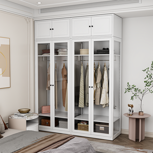 Armoires de rangement pour vêtements, armoire en métal, meubles de chambre à coucher - Product Image 3