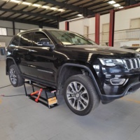 Cric hydraulique portable pour voiture Princess Auto 3500 kg, mini cric à ciseaux rapide avec déplacement et transport faciles, conception à deux poteaux