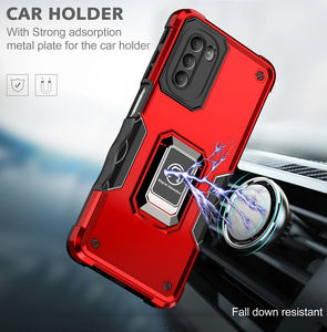 เคสโทรศัพท์มือถือแบบ2-in-1ทำจาก TPU <span class=keywords><strong>360</strong></span>พร้อมขาตั้งและที่ยึดแบบดูดซับแม่เหล็กสำหรับ G51โมโต5กรัม - Product Image 3