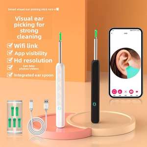 Ultra alta definición Visual Ear Scoop carga inalámbrica WiFi Smart <span class=keywords><strong>App</strong></span> Limpieza de cera de oído - Product Image 3