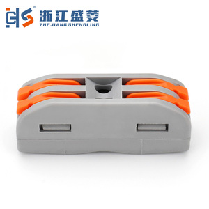 CZLS -222 Blok Terminal Konektor Kabel Lampu LED Tipe Pegas 4-Pole 2-2 2 in 2 32A 20-8 AWG Sambungan Sekrup Penggunaan Industri - Product Image 3