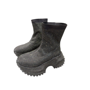 Nouvelles bottes décontractées à semelle épaisse en forme de diamant, mode printemps-automne 2026, bottes courtes rétro, chaussures pour femmes, chaussures de sport - Product Image 3