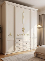 XINGRUO Kleiderschränke Schlafzimmermöbel Garderobenschrank mit Spiegeltüren & Regalen für Zuhause