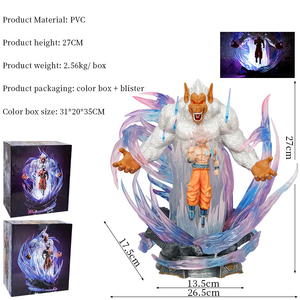 Figura de PVC de Anime Z GK, Gran Simio Goku Ultra Instinto, Modelo Luminoso, Juguete de Dibujos Animados Coleccionable, Venta al por Mayor - Product Image 2