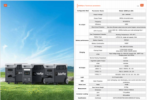 Estación de Energía <span class=keywords><strong>Solar</strong></span> Solarplay de 3600w y 11520wh, Fuente de Alimentación de Emergencia para el Hogar con Batería Lifepo4 - Product Image 4