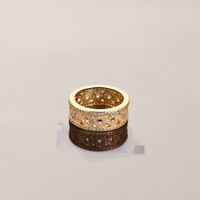 Bijoux en or à empiler, bague de bijoux solides pour femmes en or 18 carats, accessoires plaqués or pour femmes