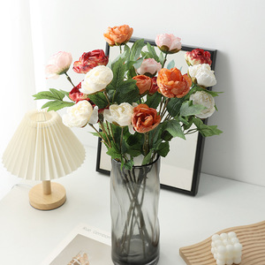All'ingrosso decorazione floreale di nozze Trio fiore arrostito-petalo peonia <span class=keywords><strong>rose</strong></span> per eventi <span class=keywords><strong>VIP</strong></span> camera Styling - Product Image 1