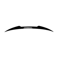 Aileron de coffre en ABS noir brillant et motif carbone compatible avec Audi A5 F5 2017-2024