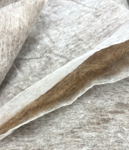 <span class=keywords><strong>Guata</strong></span> de Alpaca de 120GSM con revestimiento no tejido para edredones y prendas de vestir - Product Image 2