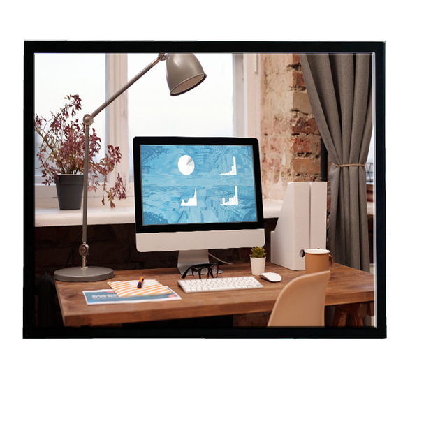 19-Inch Industrial LCD Monitor IPS Panel Optional Brightness Wide Temperature Range Fixed Bracket HD+DP Speaker for Desktop New
