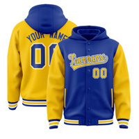 Vente en Gros Manteau d'Hiver Homme Grande Taille Personnalisé de Baseball Manches Longues Blouson Teddy Personnalisable Veste Coupe-Vent à Capuche Cousue