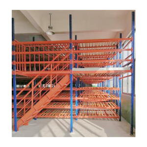 Système de rayonnage de mezzanine modulaire en acier sans boulons à plusieurs niveaux, robuste, pour le rangement dans le garage, résistant à la corrosion - Product Image 1