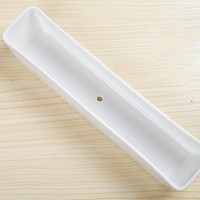 Sederhana putih Kreatif desktop pot keramik memanjang warna solid pot bunga sukulen