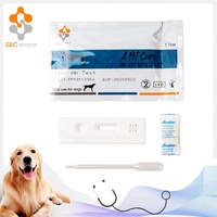 Kits de prueba desechables para uso veterinario, tira de prueba rápida de gusano de corazón CHW, para laboratorio, prueba erlichia