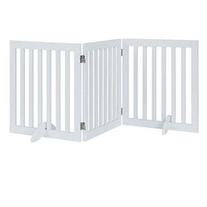 Barrière pour animaux de compagnie autoportante pour chien, <span class=keywords><strong>chat</strong></span>, bébé, barrières en bois pour animaux de compagnie pour porte, barrière pliable pour animaux de compagnie pour la maison, barrière extensible pour chien - Product Image 6