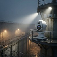 Caméra thermique EO/IR longue portée 5 km, visible sur 2 km, avec suivi automatique IA pour le contrôle des frontières et la sécurité des espaces aériens des prisons