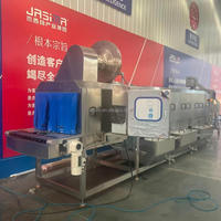 Machine à laver les caisses industrielles - Pulvérisation rotative haute pression pour le nettoyage des plateaux/bacs en plastique