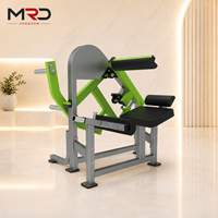 Machine à extensions dorsales à charge libre en acier pour usage commercial, dotée de dispositifs de sécurité, pour l'entraînement de la force lombaire et du bas du dos, destinée aux salles de sport et clubs de fitness